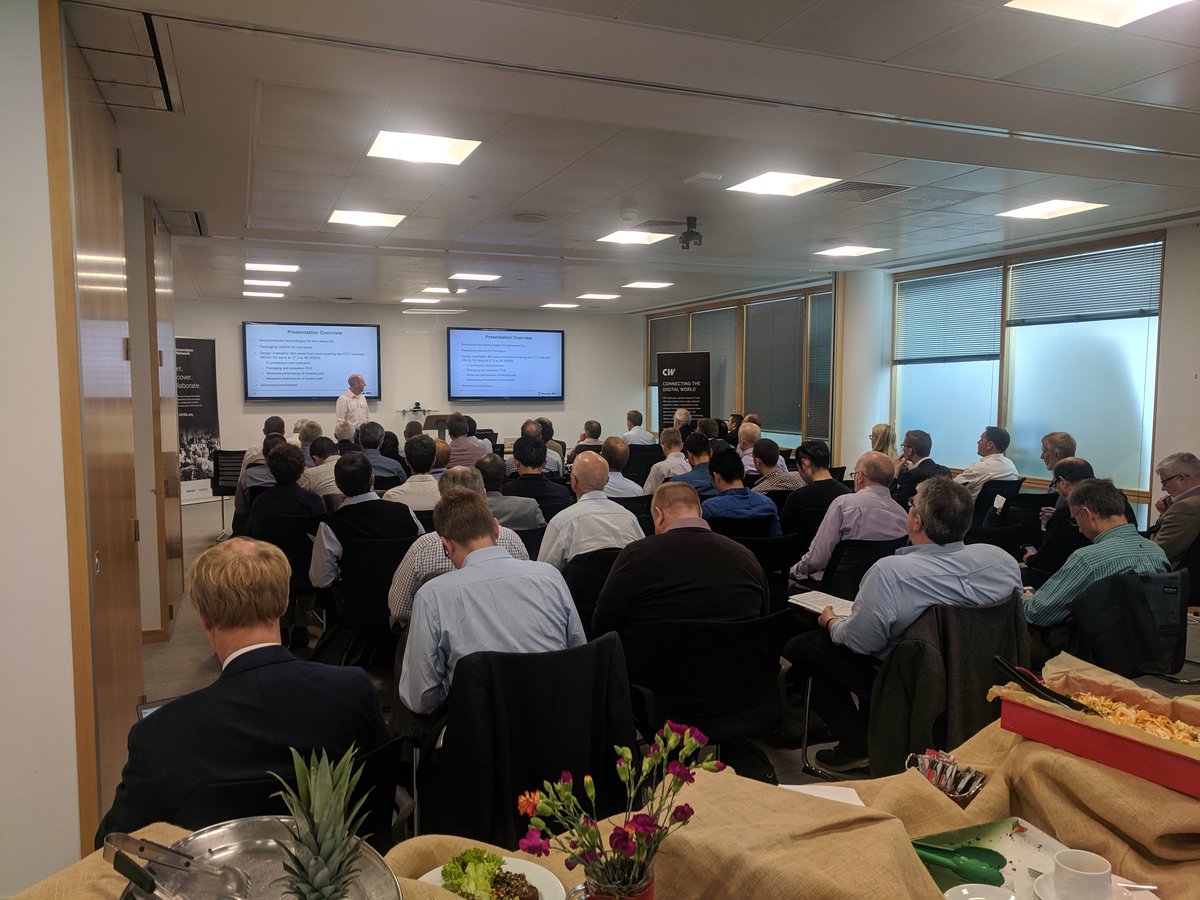 bentimmons's tweet photo. Full room for Cambridge Wireless event on commercialising mmWave technology @cambwireless @dinoflore @WassimChourbaji @lorenzocasaccia #cwradiotech #5GisHere https://t.co/tSkuDV1cPp
