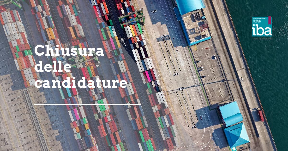 IBAITALY's tweet image. Sono terminate oggi alle 13.00 le iscrizioni al Corso di Alta Formazione per Export Manager IBA 2019. 
Il 20 maggio, dalle ore 10.30, i candidati parteciperanno alle selezioni, in vista dell'avvio del Corso il giorno 27 maggio.

Buona fortuna!

#ThinkInternational #IBAcademy