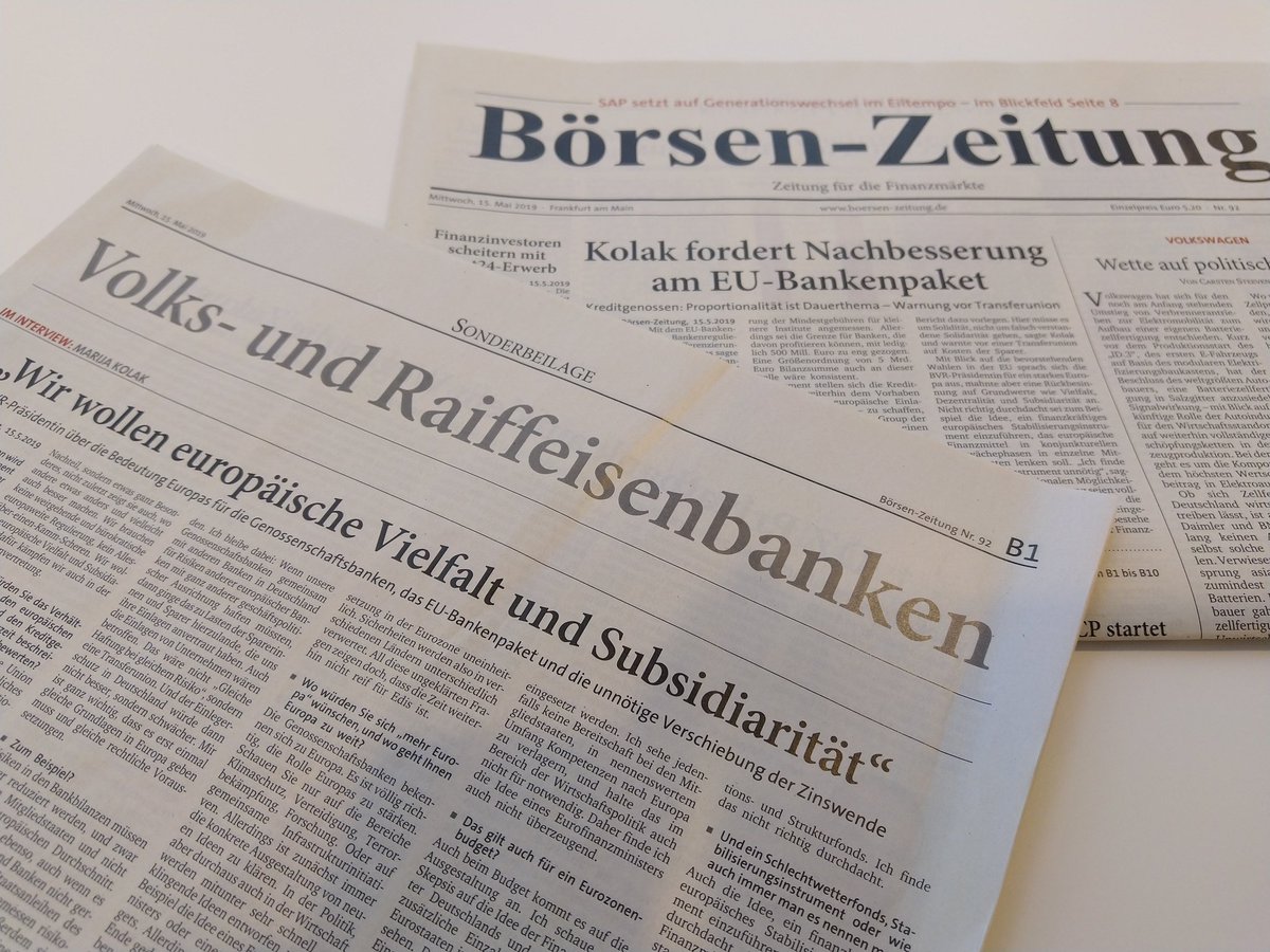 BVRPresse's tweet image. &quot;Wir brauchen keine weitgehende und bürokratische europaweite Regulierung, kein Alles-über-einen-Kamm-Scheren. Wir wollen europäische Vielfalt und Subsidiarität, dafür kämpfen wir.&quot; #MarijaKolak @boersenzeitung #BWT19 #Europa