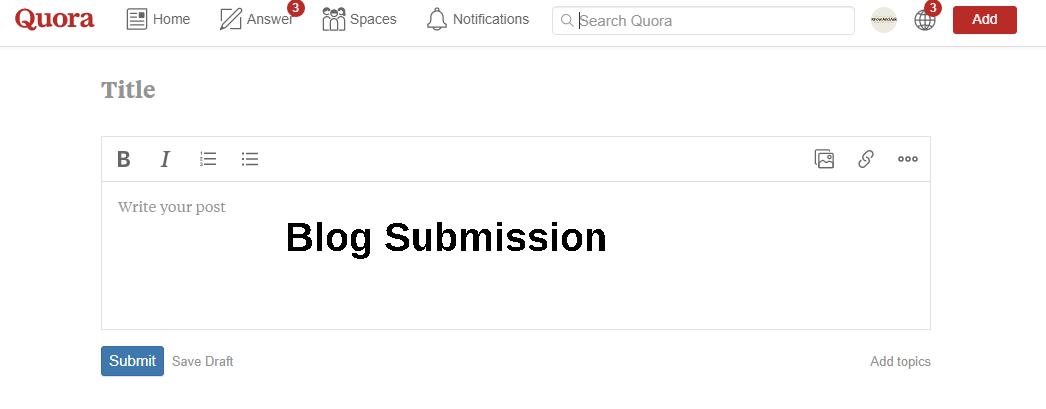 amitsr93's tweet image. Now submit your article on @Quora with the Blog submission option in Quora.
#quora #blogsubmission #article #knowandask