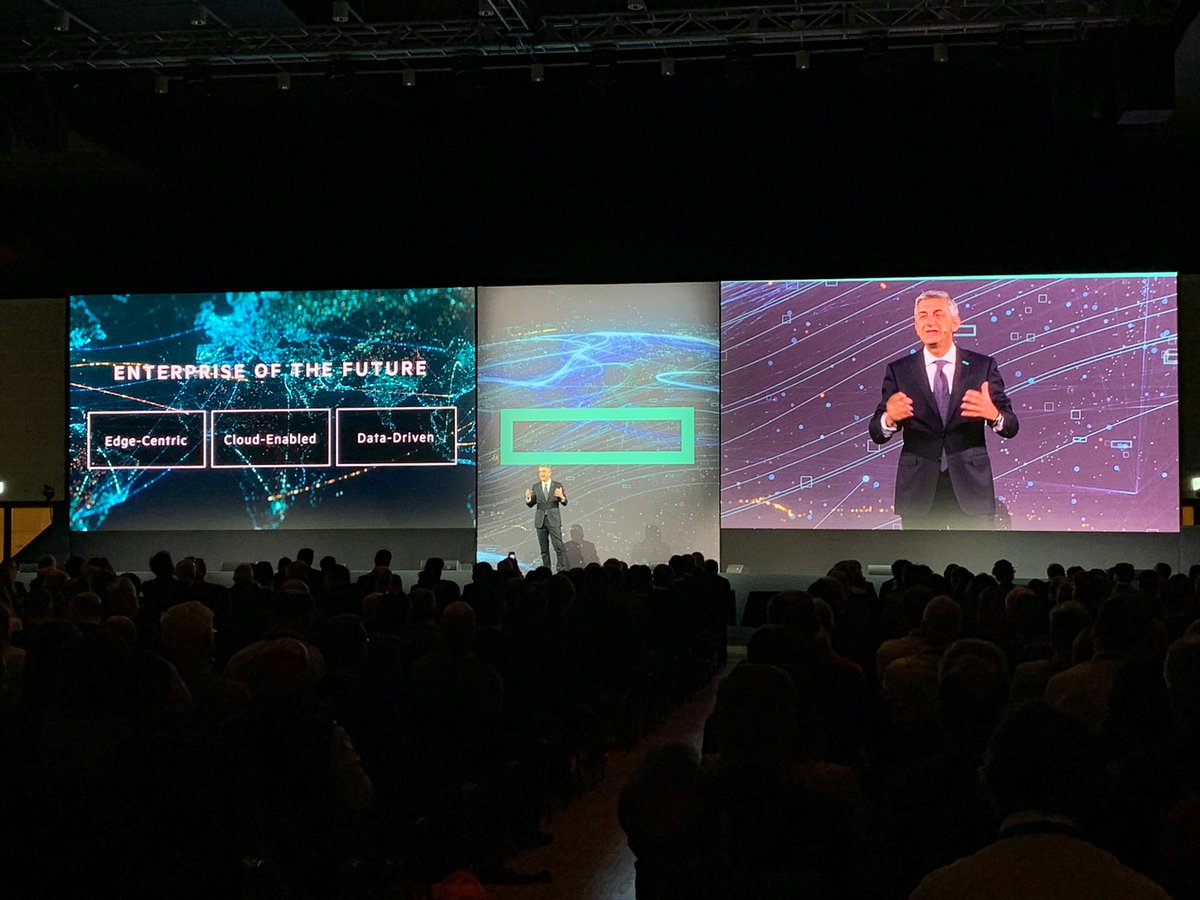 gioiadamore_'s tweet photo. Having a great time at #HPEDiscoverMore, where today we focus on #partnership and #leadership in a #DataDrivenSociety. Inspiring speech on how to shift to a true winning mentality from @maucaccia. https://t.co/q2j5FepyCy