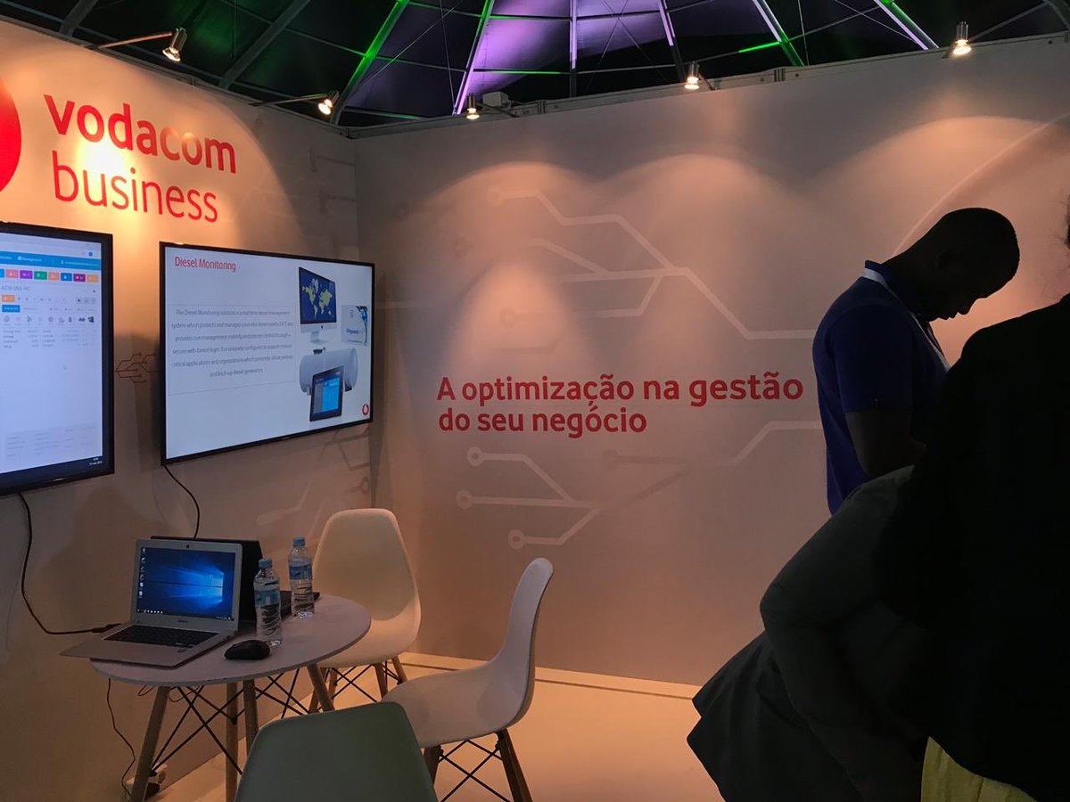 Oilguard9000's tweet photo. Great to see @Oilguard9000 being advertised by our Partner @Vodacom @VodacomMz at Moztech, Mozambique. #DieselMonitoring #IoT https://t.co/aCjDGppIxQ