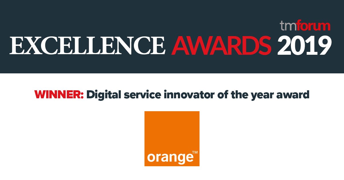 tmforumorg's tweet photo. Congratulations to the @orange team on winning the Digital Service Innovator of the Year award! Orange Money is a service providing instantaneousness, security and traceability of transactions for populations as well for enterprises, governments and administrations #TMFDigital https://t.co/bbBjUt5yWW