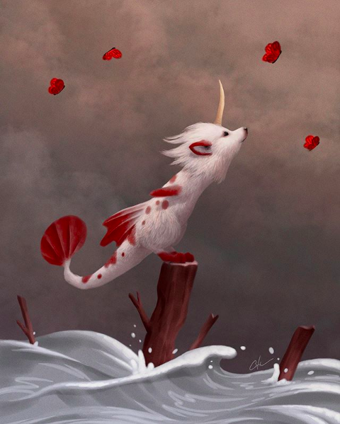 BeautifulBzarre's tweet photo. How would you like to see this adorable creature out on the ocean? Fantastic piece by @digitalbobert !

#creatureart #beautifulbizarre #digitalpainting #popsurrealism #lowbrowart #newcontemporaryart #creaturedesigner #digitalart https://t.co/hBoaxA0yF0