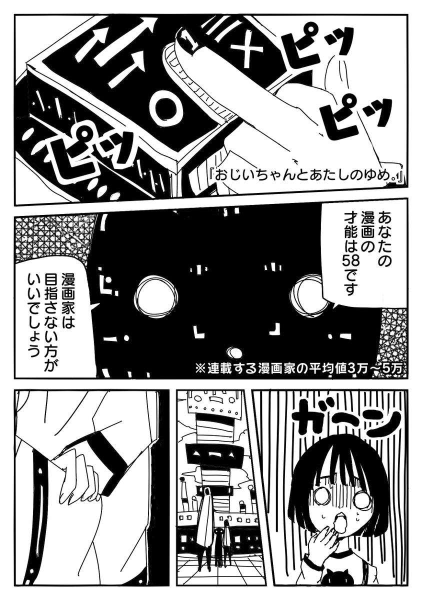 創作漫画
『才能が数値化出来る時代に孫が祖父の夢を叶える話』(1/3)

#創作漫画 