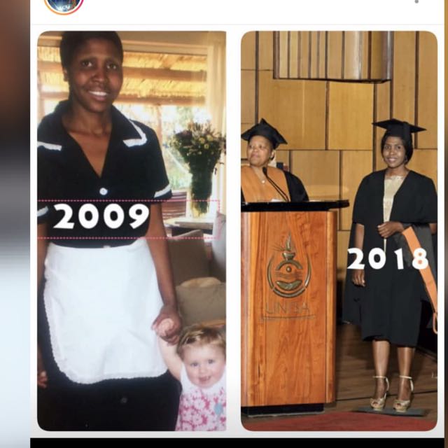 southafricandly's tweet photo. #IShouldHaveKnownThat all is possible.....
Look at God... This is Ntombizodwa Mahlangu once been a domestic worker while funding her dreams.... Now she is comfortably working 😊😊 Don't give up black child.
#unemployment https://t.co/iRCk1awFXZ