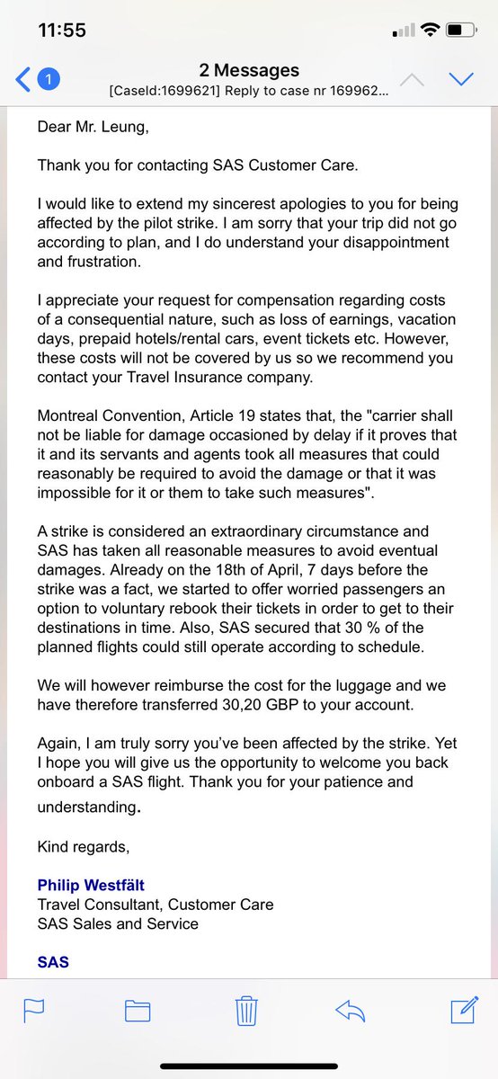 CatSmithSmooth's tweet photo. @SAS are you freaking serious telling me that I have to pay the changing date fee from the other airline myself because I couldn’t make the flight on time because your pilots were striking?! #boycottSAS https://t.co/N6W6iMCFjh