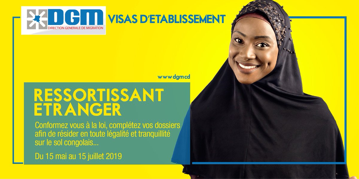 Mettez à jours vos dossiers pour résider en toute légalité en RDC. 🗂

 #DGM #RDC