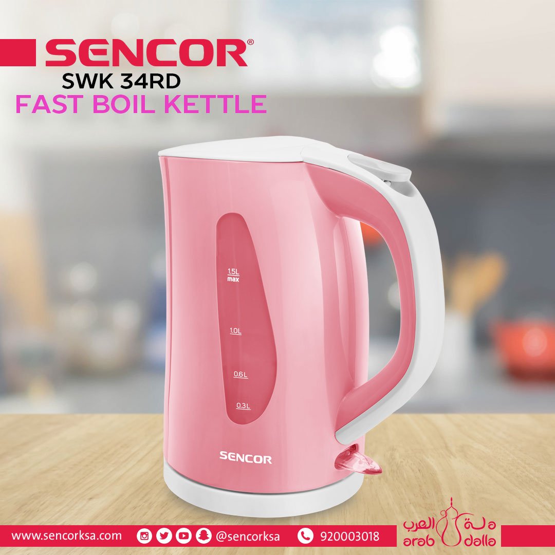 sencorksa's tweet photo. غلاية مياة سينكور 1.5 لتر احمر

✔ تخزين سلك الطاقة في القاعدة
✔ سهل الفتح مع زر في الجزء العلوي من المقبض
✔ قفل أمان الغطاء في وضع مغلق

#sencorksa #sencor 
#electrickettle #qualitykettle 
#fastboiling #easytoclean 

✔ نظام السلامة الثلاثي
✔ على / قبالة التحول مع الخلفية https://t.co/N1xiF8iqVY