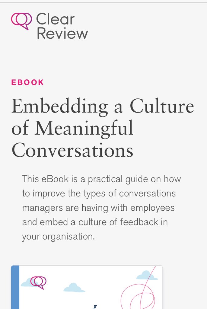 #ppmahr19 Performance Management want to know more check out the ebook - better conversations... resources.clearreview.com/embedding-cult…