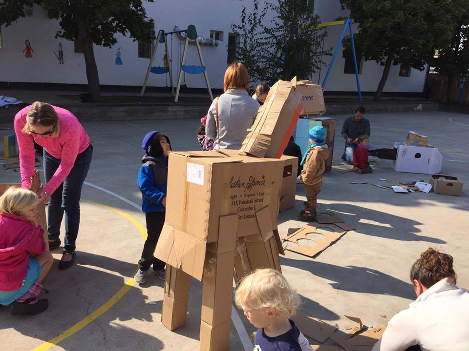 BishkekSchool's tweet photo. Global Cardboard Challenge at BIS on 1st June 2019 from 13:00-15:00. Parents, come and create something magical out of cardboard with your child! https://t.co/JEB9SNIx63