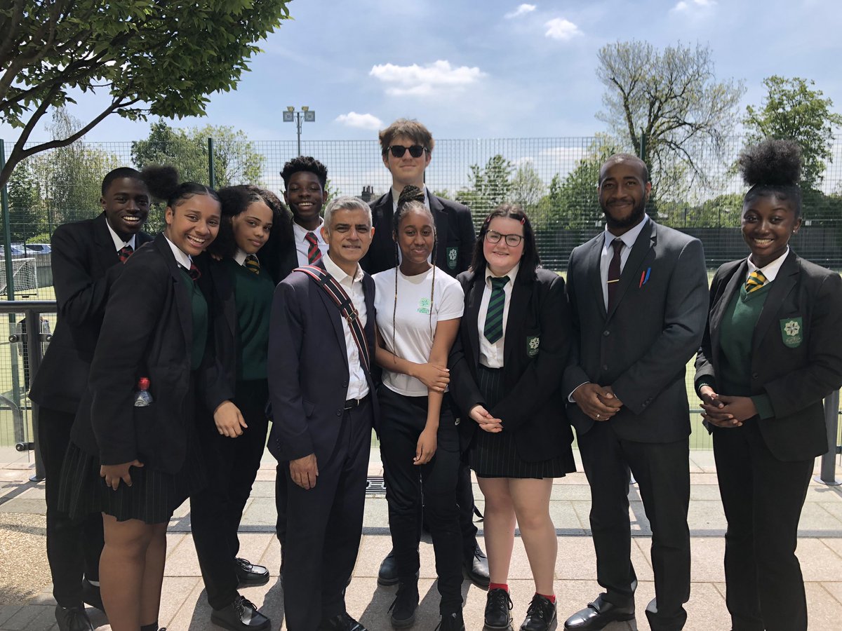 The Elmgreen School on X: We had a visitor this morning! @MayorofLondon  came to see our @FBeyondBorders projects with @helenhayes_ . Our students  were phenomenal @elmgreenschool  / X