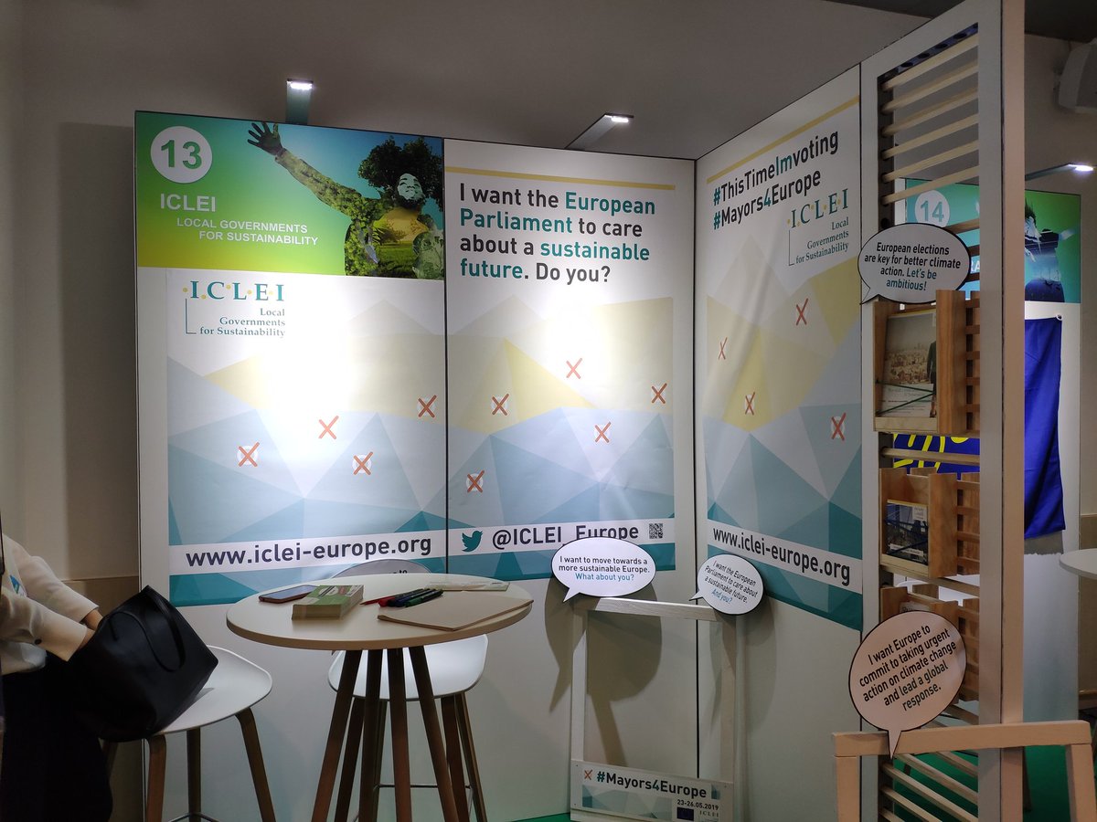 ICLEI_Europe's tweet photo. Join us at the #EUGreenWeek venue! Starting at 2pm, you can find us at the stand 13, and take some pictures with our #ThisTimeImVoting frame to be part of the campaign!! https://t.co/6YkHjFs8MQ