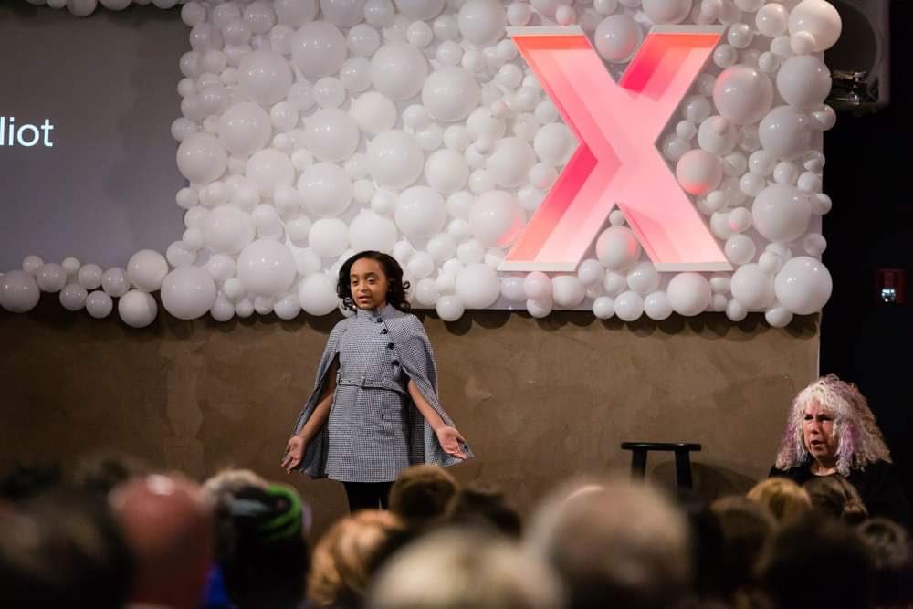 taleahmor's tweet photo. Hi Friends I still can’t believe I spoke at @tedxroc.  It was so amazing. My parents said this is just the beginning &amp; I’m ready, check out my website and to get updates for my Story Carnival. 
#kidauthor #storycarnival #childrensbooks #girlsrock #kidinfluencer #tedxroc #tedx https://t.co/SdkvjyjTE9