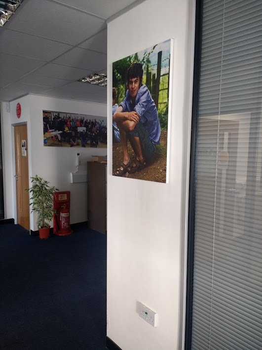 We've finally finished decorating the walls in our new office! So delighted to have Michael and Connor in pride of place in the entrance hall for all they have both done to shape our charity and campaigns!

#decorating #president #JusticeforLB #NewOffice @sarasiobhan