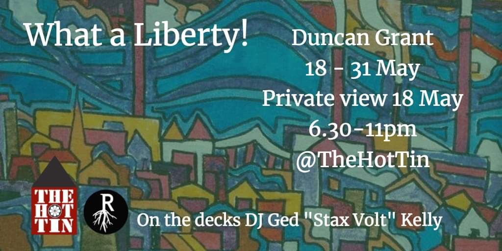 duncang65's tweet photo. Do pop along on Sat would be great to see you all @TheHotTin Pleased to say other 3 #LibertyOpenCall winners - @emmahilldesign Natasha Coverdale Catherine Rowe will exhibit some of their wonderful art alongside me. Sounds by DJ Ged Stax Kelly & bespoke Drunken Duncan cocktails! https://t.co/Iaf6qalTOc