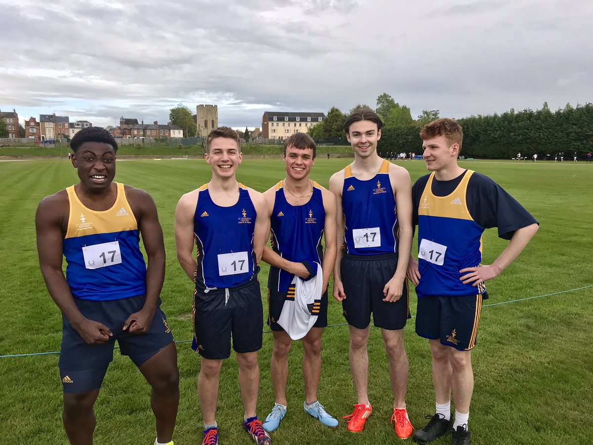 That feeling you get when you break another School record! The 4x200m team were 3rd behind Millfield &amp; Eton at the Achilles Relays, their confirmed time of 1.34m is a new record 🥉🙌🏽 #alwaysimproving @TeddiesOxford