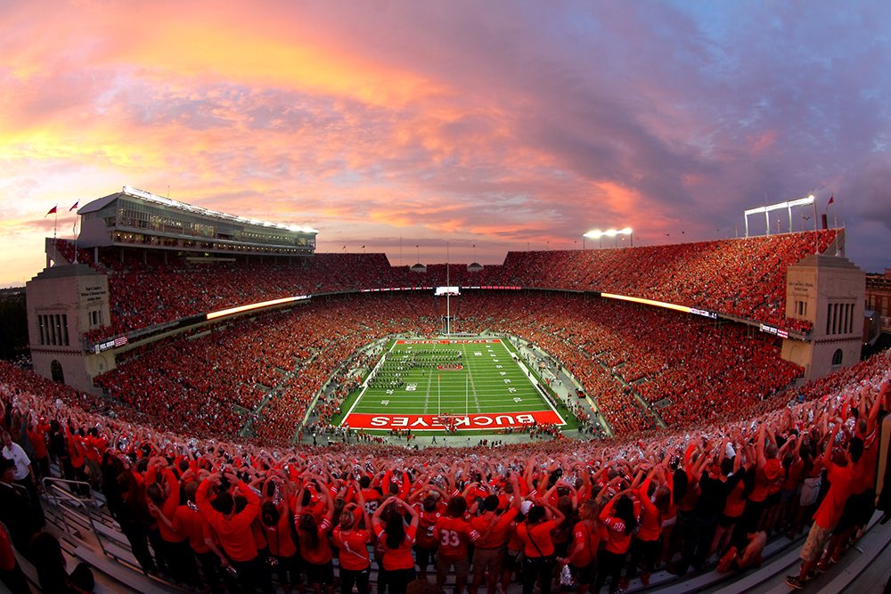 CFBHome's tweet photo. Best Stadium in College Football📍

Round 1 - Poll in comments⬇️

RT - Ohio Stadium, Ohio St
LIKE - Michigan Stadium, Michigan https://t.co/QEcHMbj2yU