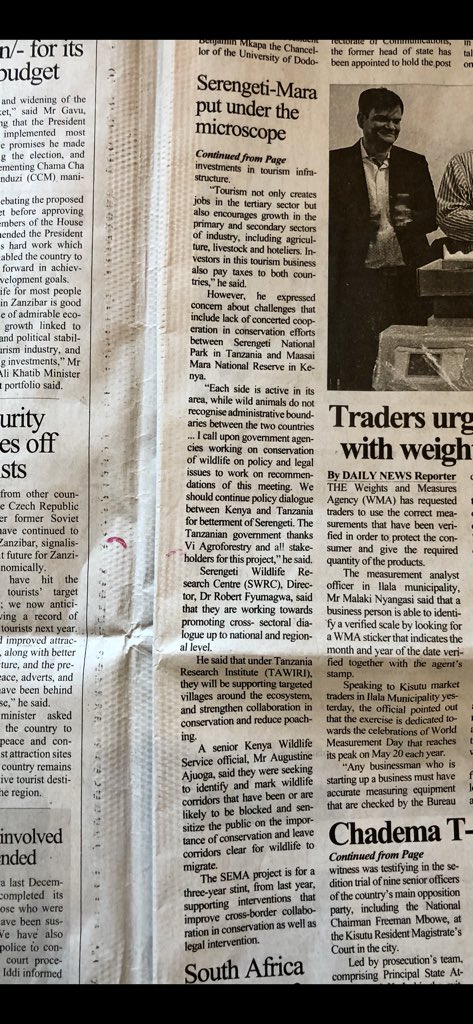 ViAgroforestry's tweet photo. Read about our SEMA-project in the Daily news Tanzania @EUinTZ @bufadeso @Finteagrowers #Semaproject #semaweek19 https://t.co/l5MomFHoYG