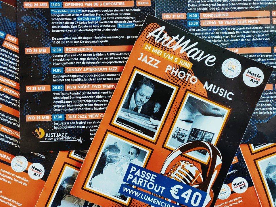 Just Jazz is officieel onderdeel van ArtWave 2019 in Delft bij <a href="/LijmenCultuur/">Lijm & Cultuur</a>! 2 weken vol evenementen omtrent Jazz met als grote feest Just Jazz 2019. Koop je tickets op justjazz.grooverjazz.nl of op lijmencultuur.nl/events/artwave…