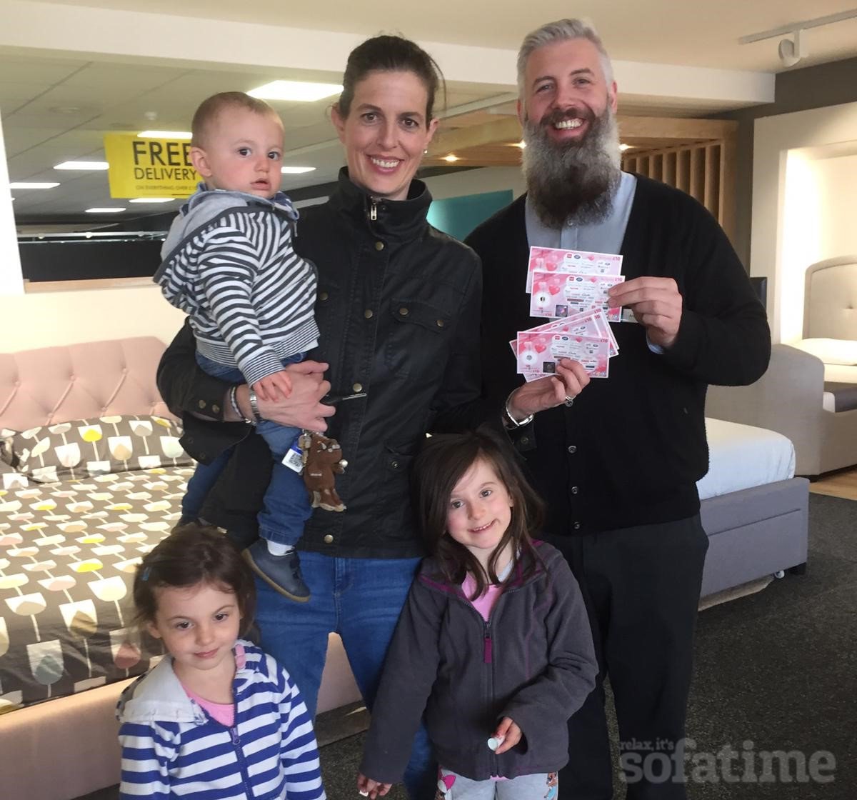 sofatime's tweet photo. Congratulations to the McGrath family from Bangor winners of our Feefo Review competition, enjoy your Love2Shop vouchers! Thank you for your amazing review. https://t.co/9xFzSL6vNT