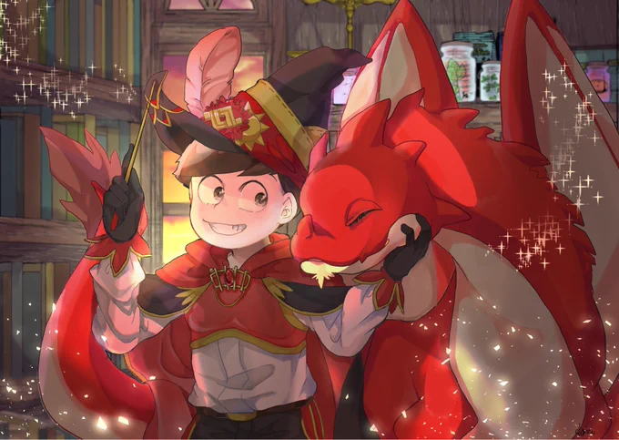 きゃらこさんから!まほ教!!リクエストしてもらった!!!
塗りも小物も背景も好きが最大??? 