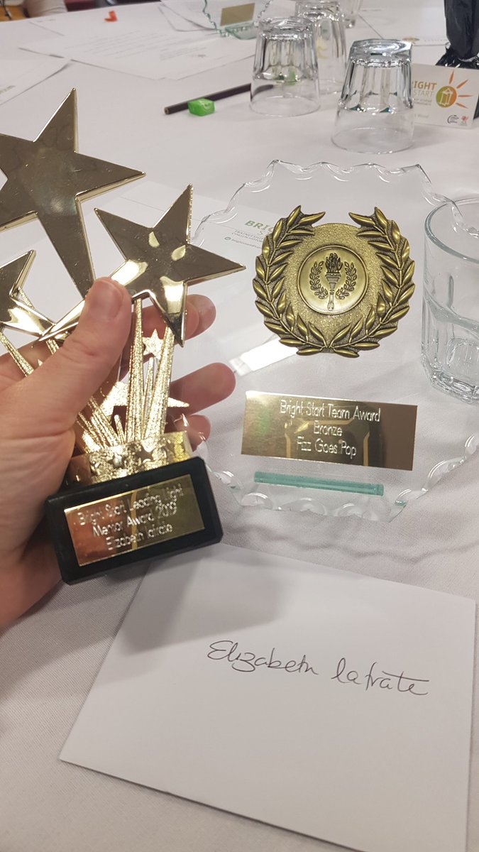 Fizz Goes Pop and meee (so basically me) won two awards today for mentorship and business contribution toward the <a href="/cardiffcouncil/">Cardiff Council</a> Bright Start young person training scheme. How the hell did that happen?!