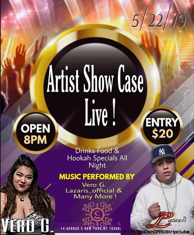 JasonMurilloNY's tweet photo. @cloungeny
Latin & Hip Hop Music Artist Vero G @vero2884
Hosting #verogshowcase #artistshowcase food drink and #hookah #specials all night with #live #music by DJ chef and Live artist performances.
5-22-19
8pm-2am
21+
14 Ave C
C Lounge
NYC
#NYC #events #music #hiphop #hot97 https://t.co/Y92KTqk4kO