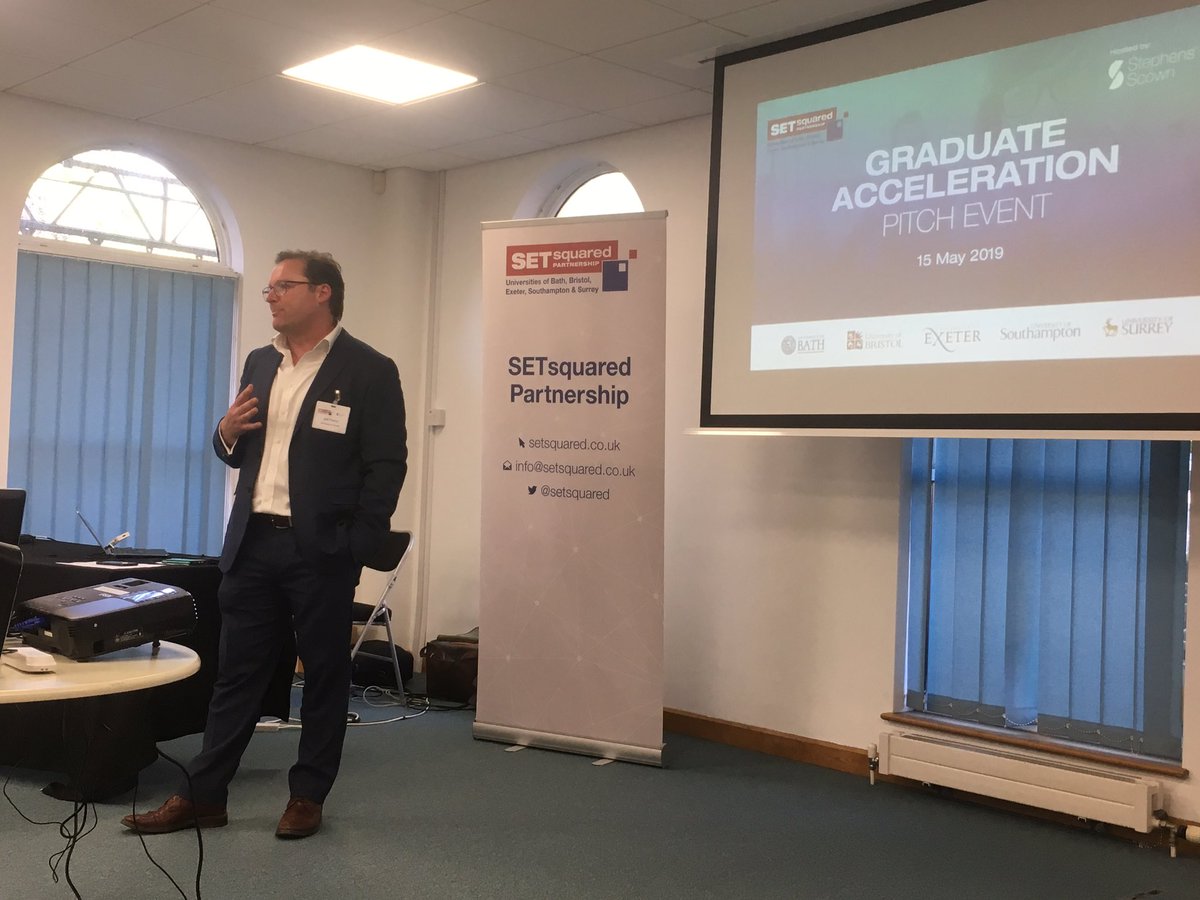 siobain's tweet image. @Joectp kicking off our #GAS19  pitch qualifying event here @StephensScown @UniofExeter  @setsquared Which Graduate Business will go on from tonight to pitch at our London event on June 26. #ented #spaceforsuccess