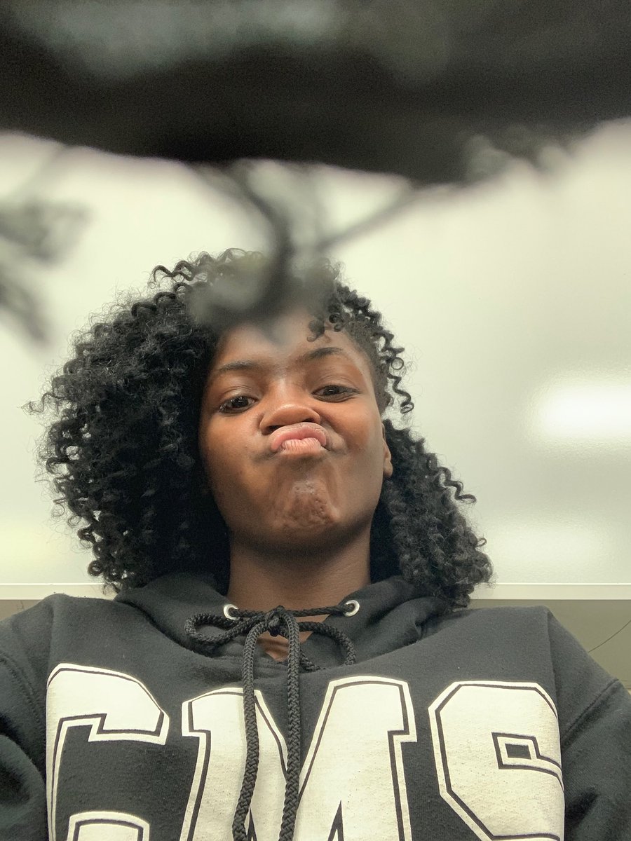 Me and my step daughter seen who can have the better pics her and me