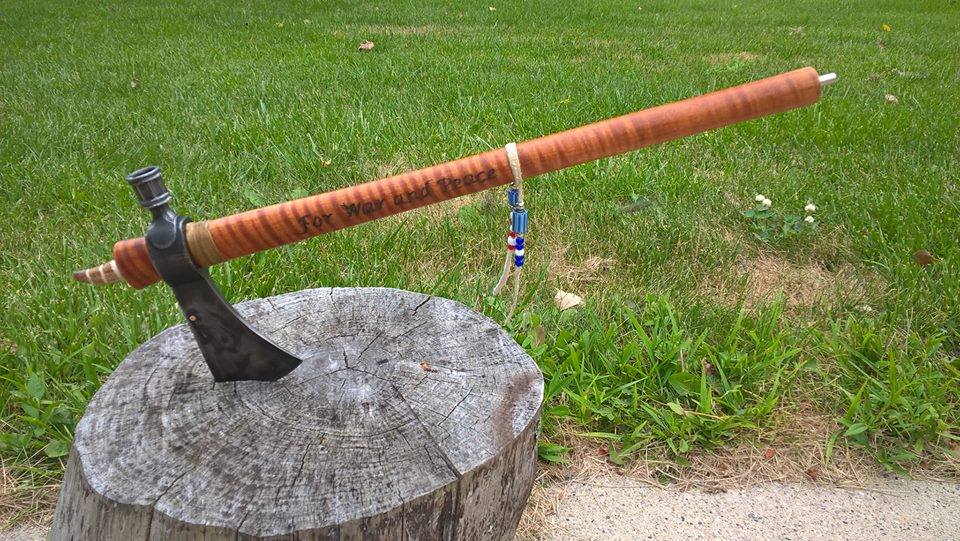roadapplesforge's tweet photo. Pipehawk in honor of my Cousin's 38 years of Military Service. https://t.co/MLKmkHcss4