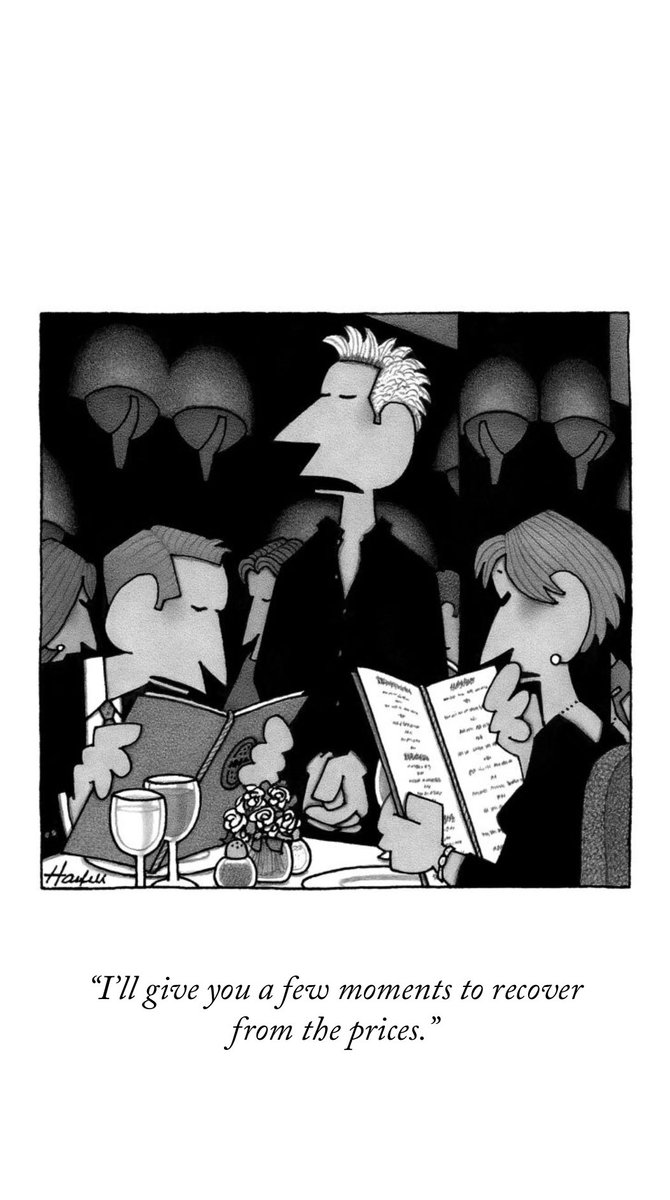 clemgraf's tweet photo. Dining in Zurich - prepare yourself with A cartoon from The New Yorker https://t.co/8eet9Xte2M https://t.co/vW05YyRPh3