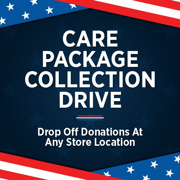 Help us fill our boxes with items for all our troops serving or who have served! Drop off care package donations to any InstLoan location! #TMXProjectSERV #TMXCares #MilitaryAppreciation