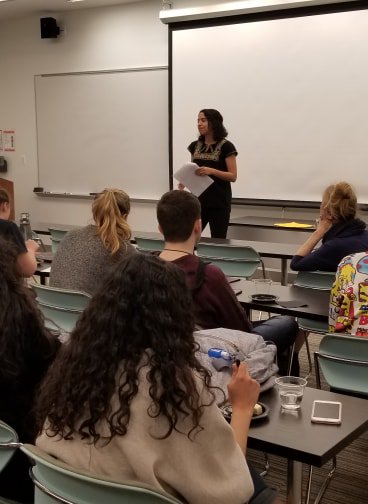 DePaulINT's tweet photo. Thank you to María José Méndez for her outstanding talk yesterday at #INTuesday! Here are some pictures!
María recommended reading "Renegade Dreams" by Laurence Ralph so be sure to check it out!
#DePaul #DePaulLAS #DePaulINT #INTstudents #INTgrads #INTalum #INTreads https://t.co/dTcb81ehU9