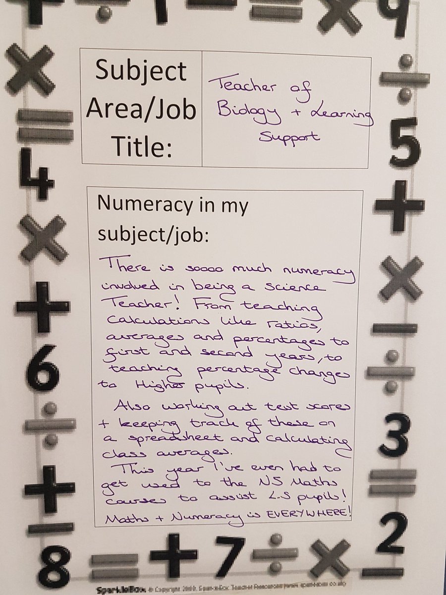 CHSMathematics's tweet image. Just some examples of Numeracy from across the school! #NationalNumeracyDay #crosscurricular #Numeracyforall #skillforlife