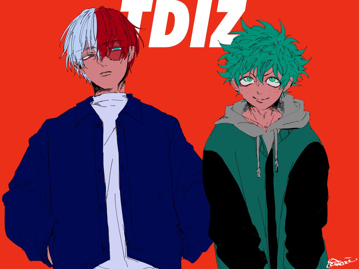緑谷出久 ,轟焦凍 「TDIZ 」|大森のイラスト