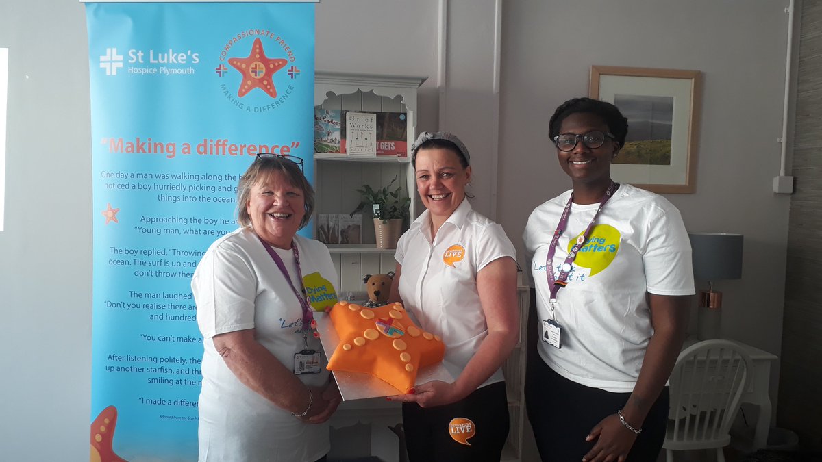 <a href="/StLukesCommDev/">St Luke's Community Development |</a> <a href="/hospiceuk/">Hospice UK</a> <a href="/DyingMatters/">Dying Matters</a> Thank you <a href="/StLukesCommDev/">St Luke's Community Development |</a> for giving your time this evening to help Grey Skies and <a href="/DevonportLive/">Devonport Live</a> plan how to introduce the #CompassionateFriends initiative in our community. Sarah Brown of <a href="/DevonportLive/">Devonport Live</a> made a delicious #CompassionateCommunities inspired logo cake #DyingMatters