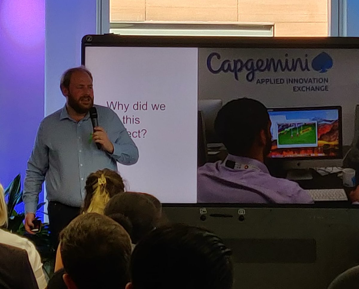 .@JohanLonn1 explains how the London AIE team has looked at analysing broadcast feeds in real time to identify events in the game, to provide new insights to commentators to help them #BeAheadOfTheGame