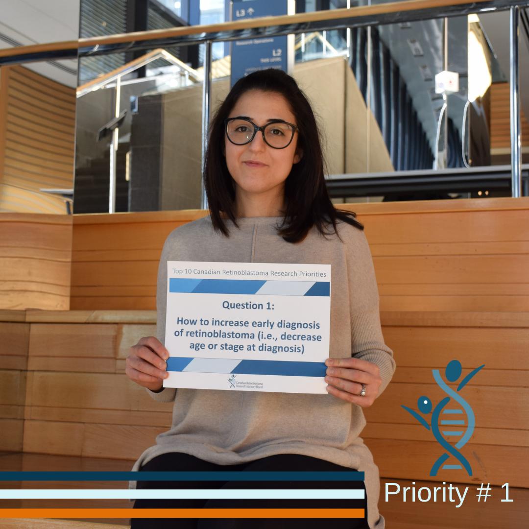 rb_research's tweet photo. Priority #1 for Retinoblastoma Research in Canada is: How to increase early diagnosis of retinoblastoma (i.e., decrease age or stage at diagnosis).
.
.
.
#RBeGone #CRRAB #RBResearch #retinoblastoma #Top10Priorities #Top10 #rb #knowtheglow #looksharpforrb #research #eye #cancer https://t.co/dKvmdbXgbi