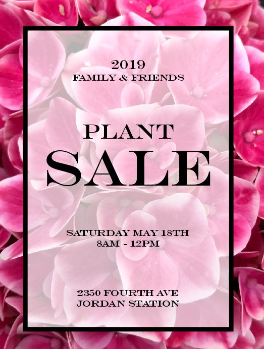OneFloral's tweet image. 2019 PLANT SALE this Saturday, May 18th from 8 am until noon at our Jordan location. We accept Cash and Debit.
