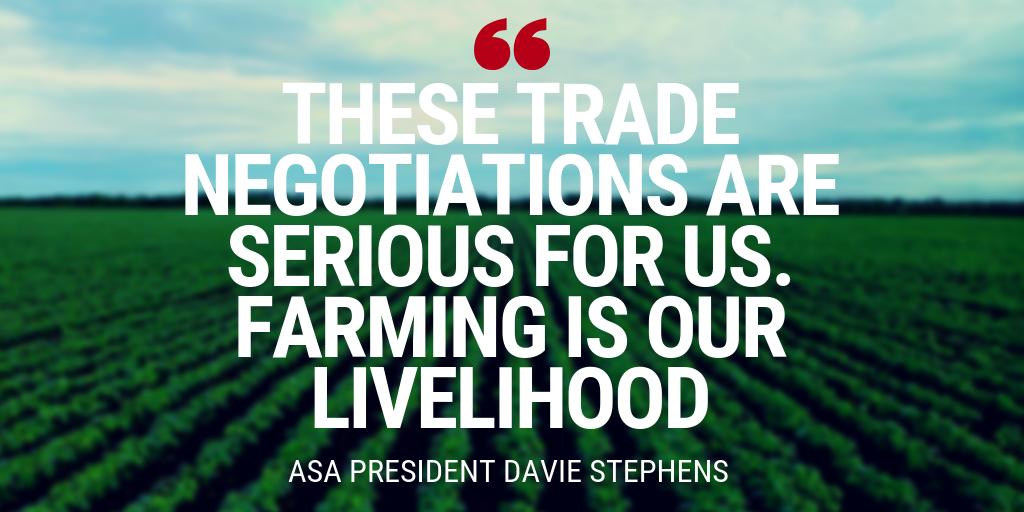 ASA_Soybeans's tweet photo. While we support the Administration's overall goals in these negotiations, ASA cannot support continuing &amp; escalating the use of tariffs to achieve them. Farming is too vulnerable a business to tolerate this much uncertainty for this long.  #TradeNotTariffs #RescindtheTariffs https://t.co/oGjwnB360D