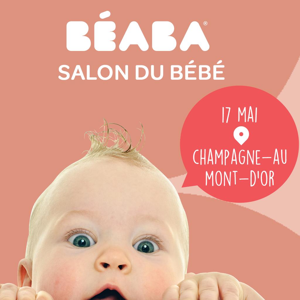 Le 17 Mai, participez au Salon Du Bébé de <a href="/AubertFR/">Aubert</a>  Champagne-au-Mont-D’or ! Venez découvrir nos nouveautés #BEABA  #RedCastle_Fr  et tester des recettes préparées avec le nouveau  #Babycook Néo de 10h à 16h. RDV au 6 avenue du Général de Gaulle, 69140 Champagne-au-Mont-D’or.