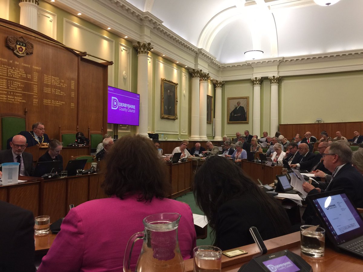 CllrJuliePatten's tweet image. Full council at Matlock has begun @Derbyshirecc #democracyinprogress