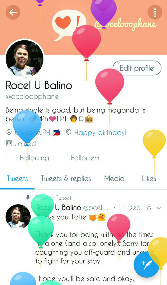 ocelooophane's tweet photo. Salamat sa pa-balloons Twitterverse! 🐦🎈 https://t.co/4XDETb70T3
