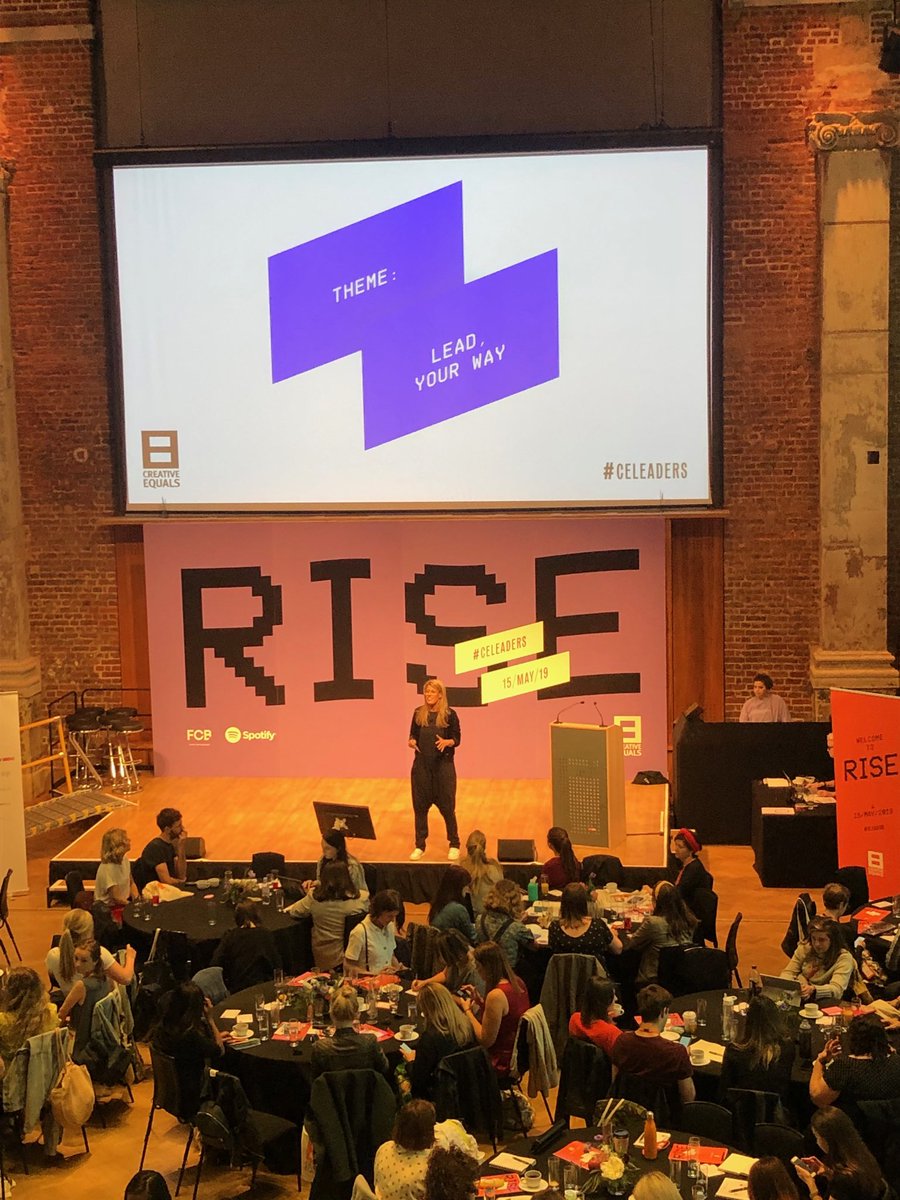 dgalb123's tweet photo. Second conference of the day. So excited to be at RISE ⁦@CreativeEquals⁩ hosted by ⁦@Pip_Jamieson⁩. About to hear Gemma Greaves on the imposter syndrome ⁦@TheMarketingSoc⁩ https://t.co/KN1is38gAP