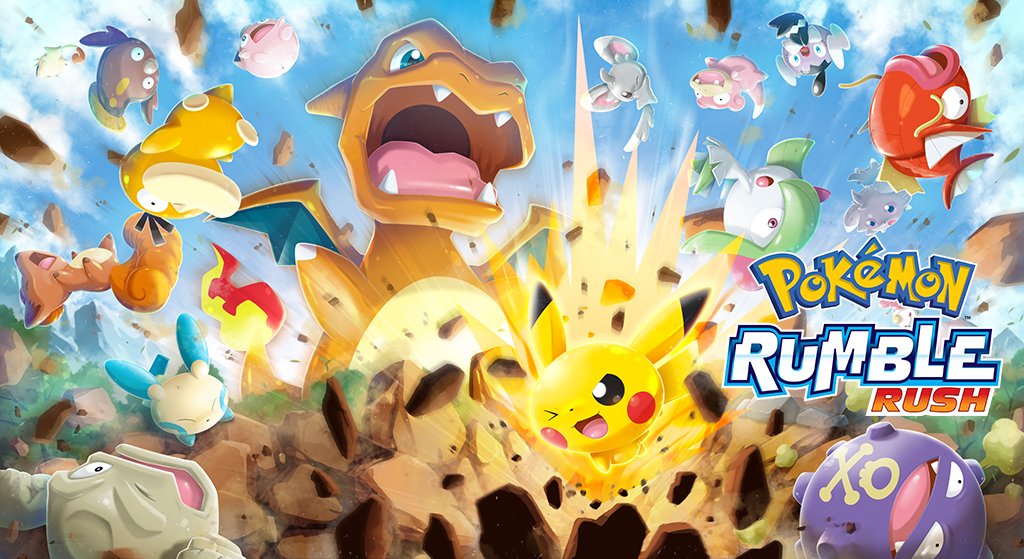 Pokemon's tweet photo. 📢 Get ready to Rumble! 📢 
 
Travel to unknown islands, battle wild Pokémon, and discover valuable items in Pokémon Rumble Rush! 
 
Details are this way ➡ https://t.co/18POeKg88s
 
#PokemonRumbleRush https://t.co/2dOjz8ElGj