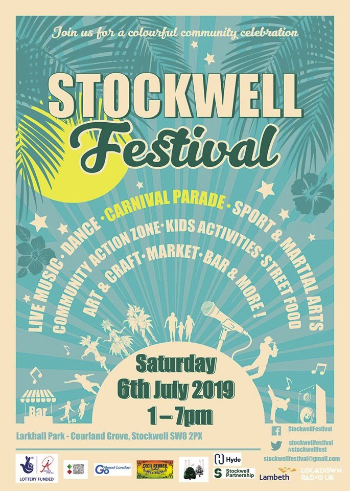 Stockwell_Pship's tweet photo. You might have spotted a few of these appearing in local shops and community venues... SAVE THE DATE - Stockwell Festival is on Saturday 6 July in Larkhall Park!! @StockwellFest https://t.co/pjpoQ5NgYM