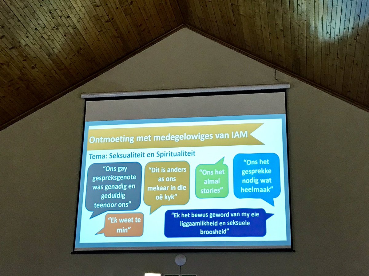 Boskind22's tweet photo. Wanneer ons praat vanuit ons eie liggaamlikheid vs praat oor ander, dan verander die gesprek @IAM587  #Kaapsinode2019 https://t.co/zb1jp70uvF
