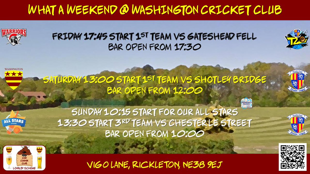 Washy_CC's tweet photo. Lots happening at The Harraton Ground over the weekend! https://t.co/G9Fi8Xlny6