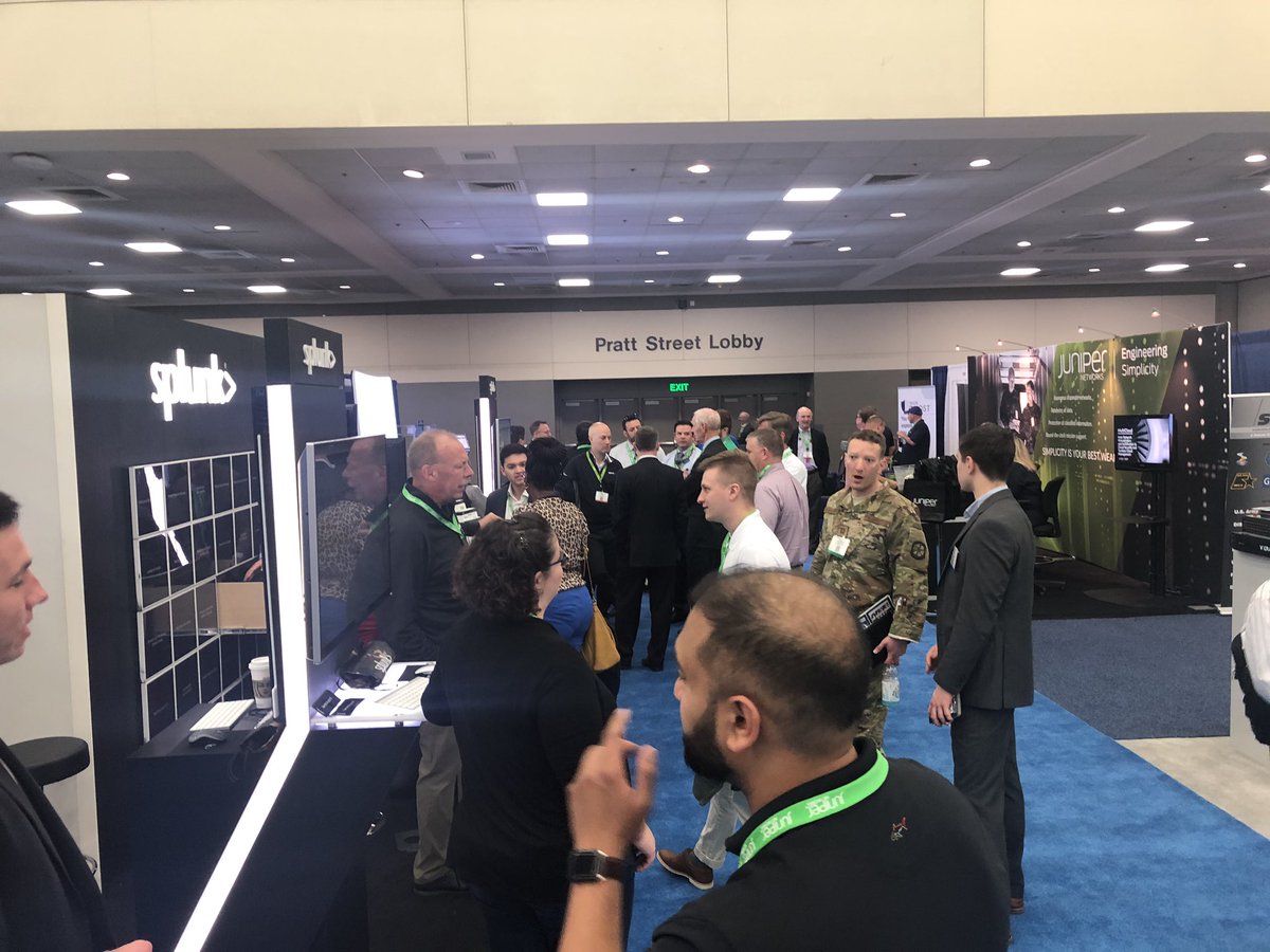 ASmith8712's tweet photo. @SplunkGov (Booth #2105) is doing some great demos as apart of the @Carahsoft (Booth #2109) pavilion! Check it out! #TechNetCyber https://t.co/SJW7dTC95M